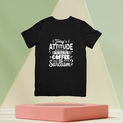 Today's Attitude By Coffee And Sarcasm Unisex Dark Classic T-Shirt