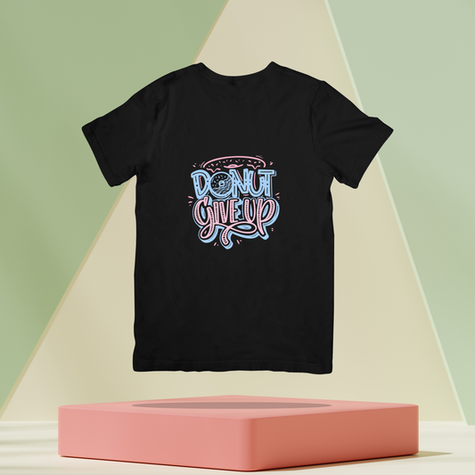 Donut Give Up Unisex Dark Classic T-Shirt