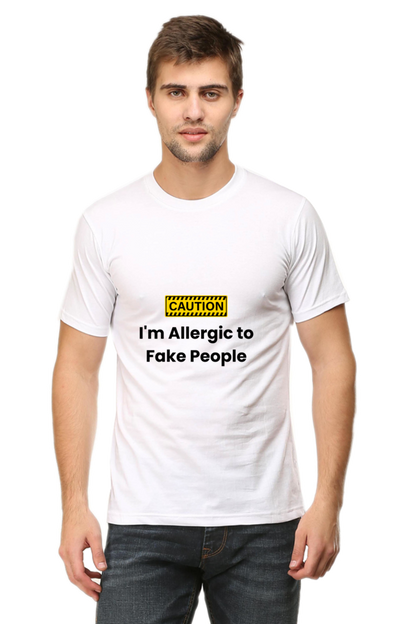 Caution I am Allergic to Fake People Unisex Classic T-Shirt