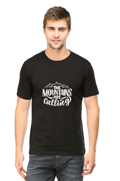 The Mountains Are Calling Unisex Dark Classic T-Shirt