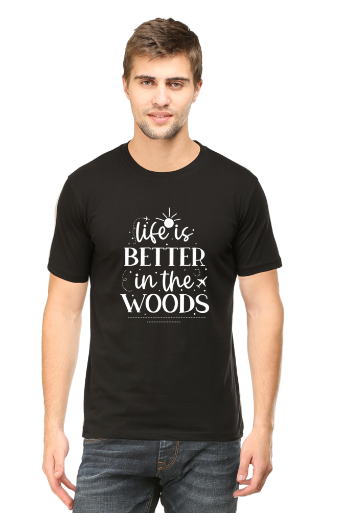 Life Is Better In The Woods Unisex Dark Classic T-Shirt