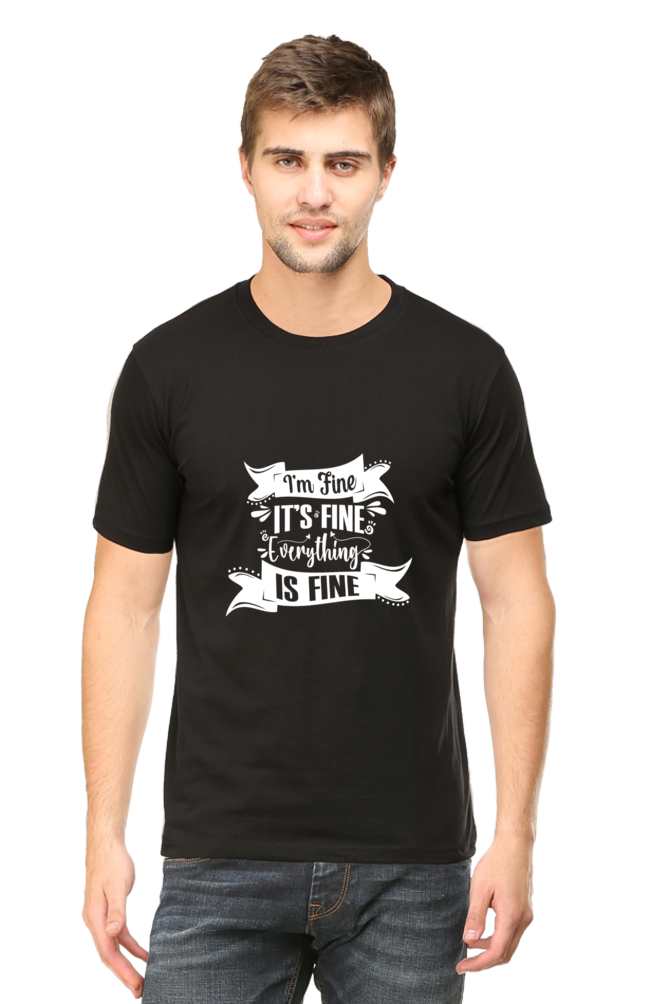 I am Fine, It's Fine, Everything Is Fine Unisex Dark Classic T-Shirt