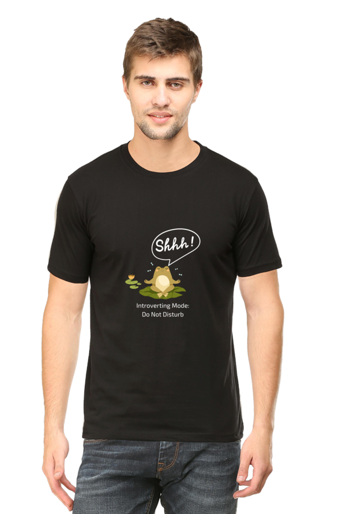 Shh Introverting Mode Frog Meditating Unisex Dark Classic T-Shirt