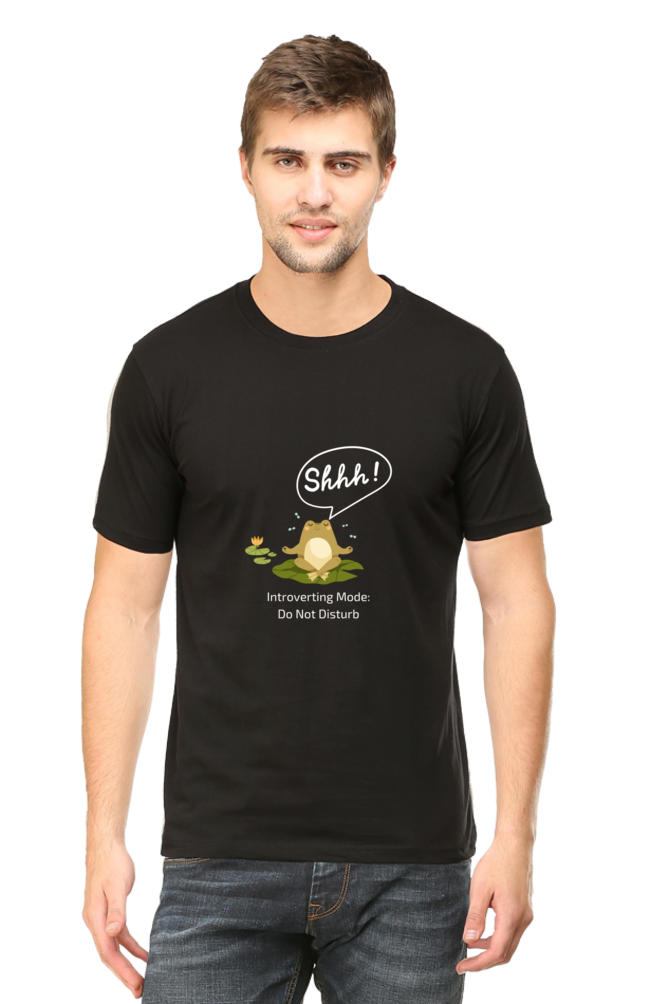 Shh Introverting Mode Frog Meditating Unisex Dark Classic T-Shirt