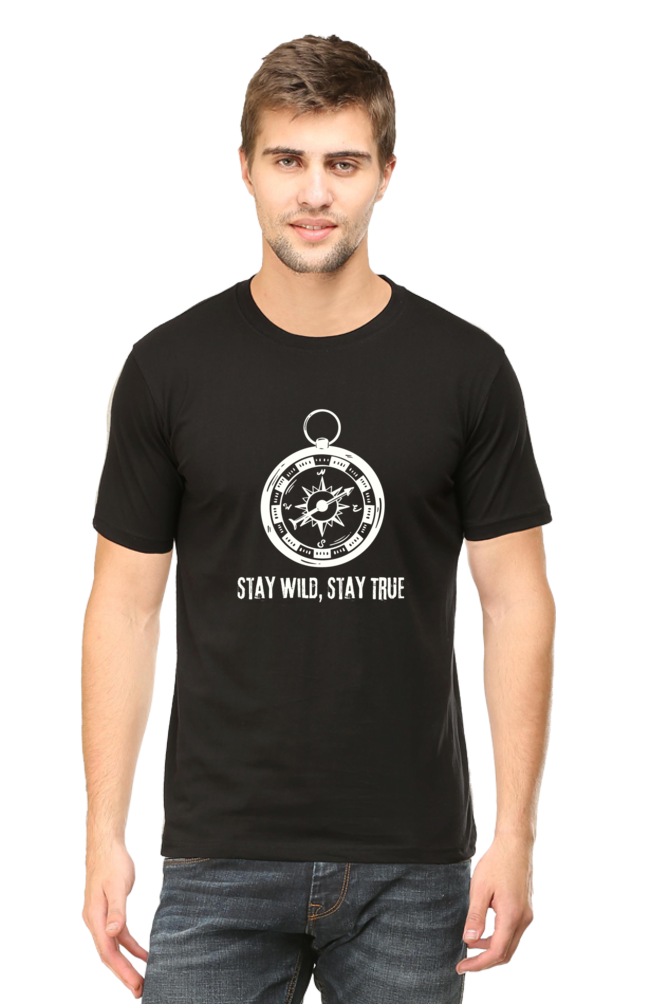 Compass Stay Wild Stay True Unisex Dark Classic T-Shirt