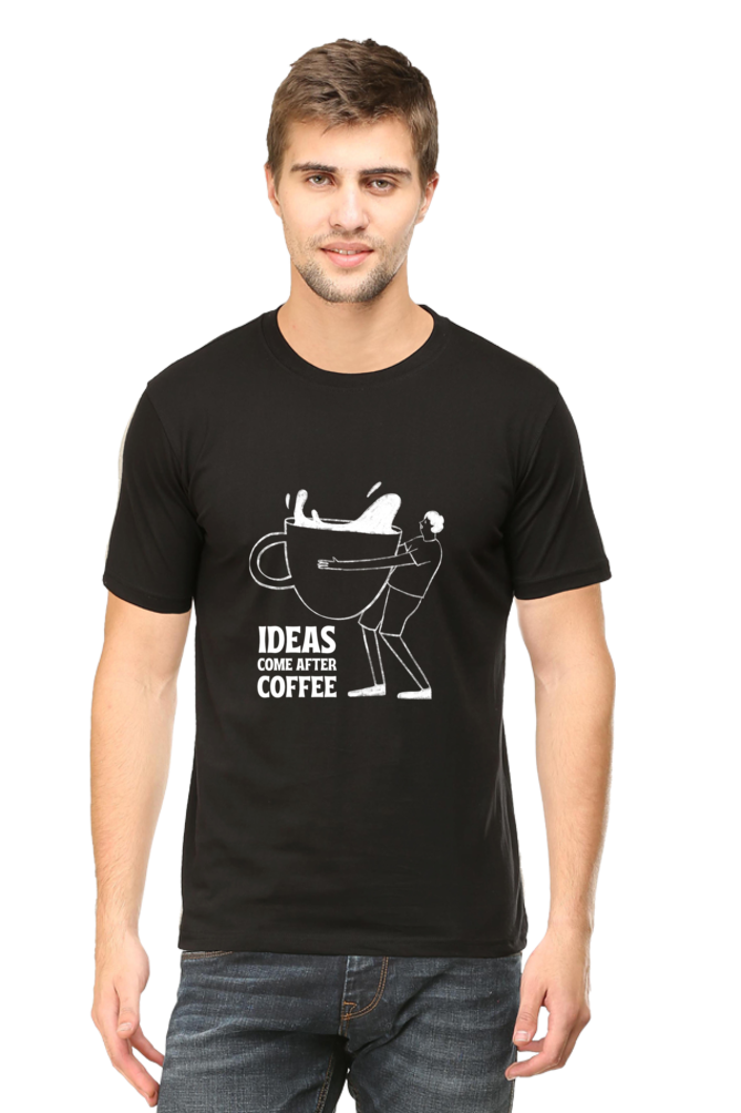 Ideas come after coffee Unisex Dark  Classic T-Shirt