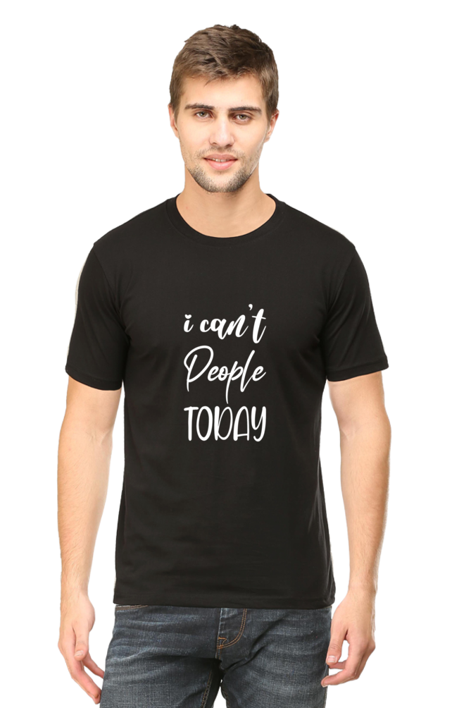 I Can't People Today Sarcastic Unisex Dark Classic T-Shirt