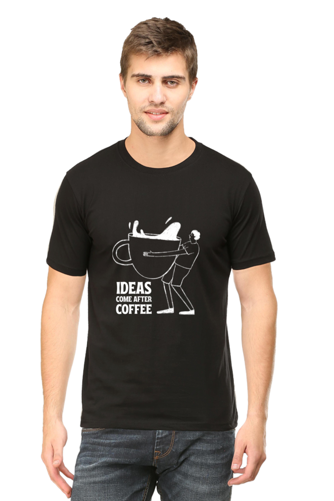 Ideas come after coffee Unisex Dark  Classic T-Shirt