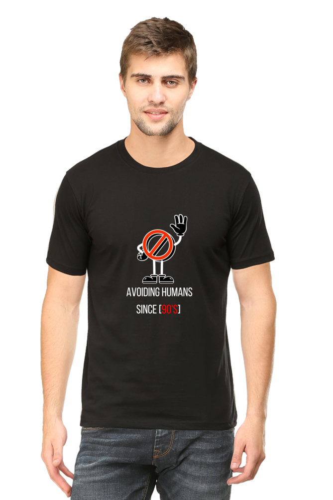 Avoiding Humans Since 90s Unisex Dark Classic T-Shirt