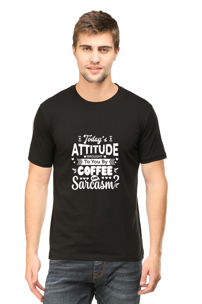 Today's Attitude By Coffee And Sarcasm Unisex Dark Classic T-Shirt