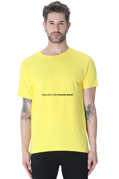 Rescued is my Favorite Breed Unisex Classic T-Shirt