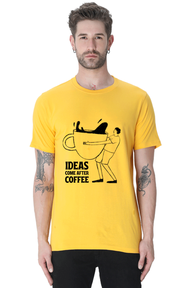 Ideas come after coffee Unisex Classic T-Shirt