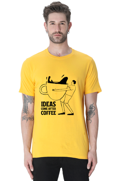 Ideas come after coffee Unisex Classic T-Shirt