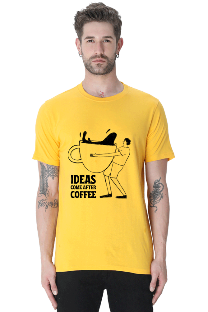 Ideas come after coffee Unisex Classic T-Shirt