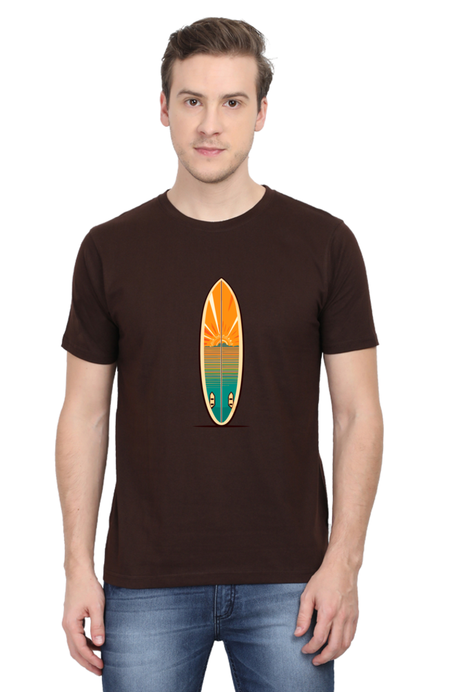 Surf Board Print Unisex Dark Classic T-Shirt