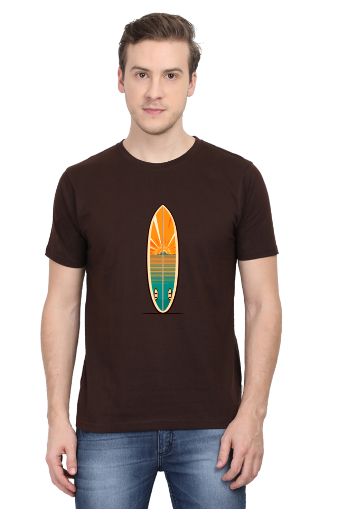 Surf Board Print Unisex Dark Classic T-Shirt