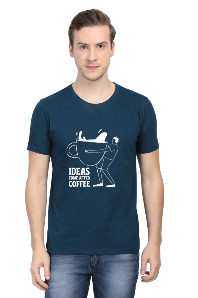 Ideas come after coffee Unisex Dark  Classic T-Shirt