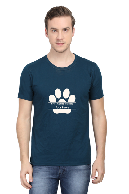 My Therapist Has Four Paws Unisex Dark Classic T-Shirt