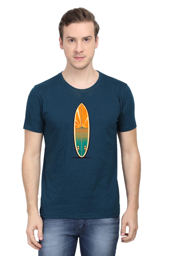 Surf Board Print Unisex Dark Classic T-Shirt