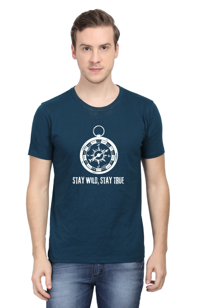 Compass Stay Wild Stay True Unisex Dark Classic T-Shirt