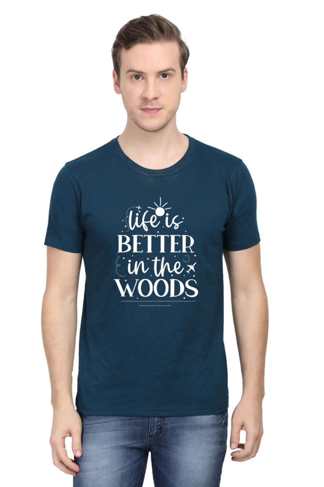 Life Is Better In The Woods Unisex Dark Classic T-Shirt