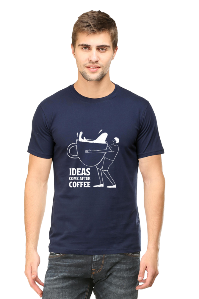 Ideas come after coffee Unisex Dark  Classic T-Shirt