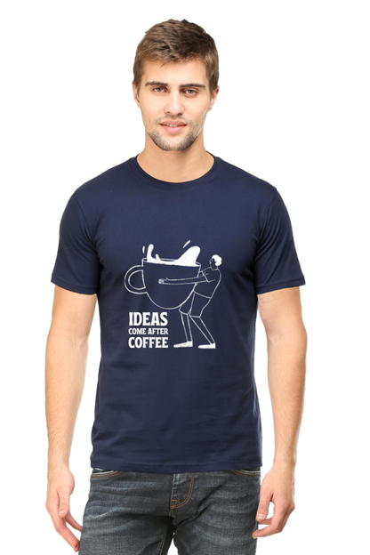 Ideas come after coffee Unisex Dark  Classic T-Shirt