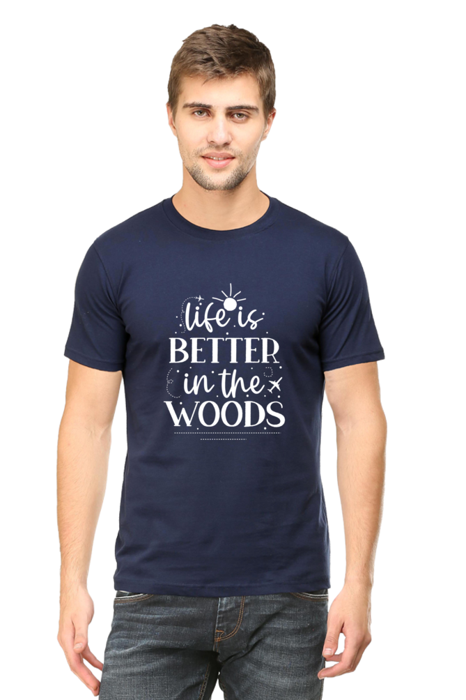 Life Is Better In The Woods Unisex Dark Classic T-Shirt