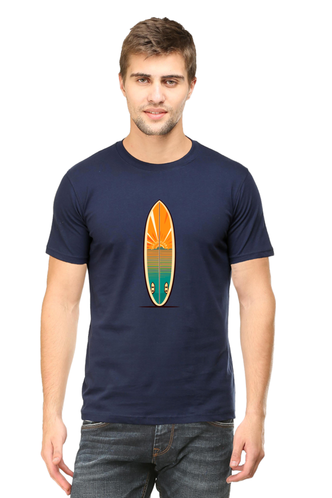 Surf Board Print Unisex Dark Classic T-Shirt