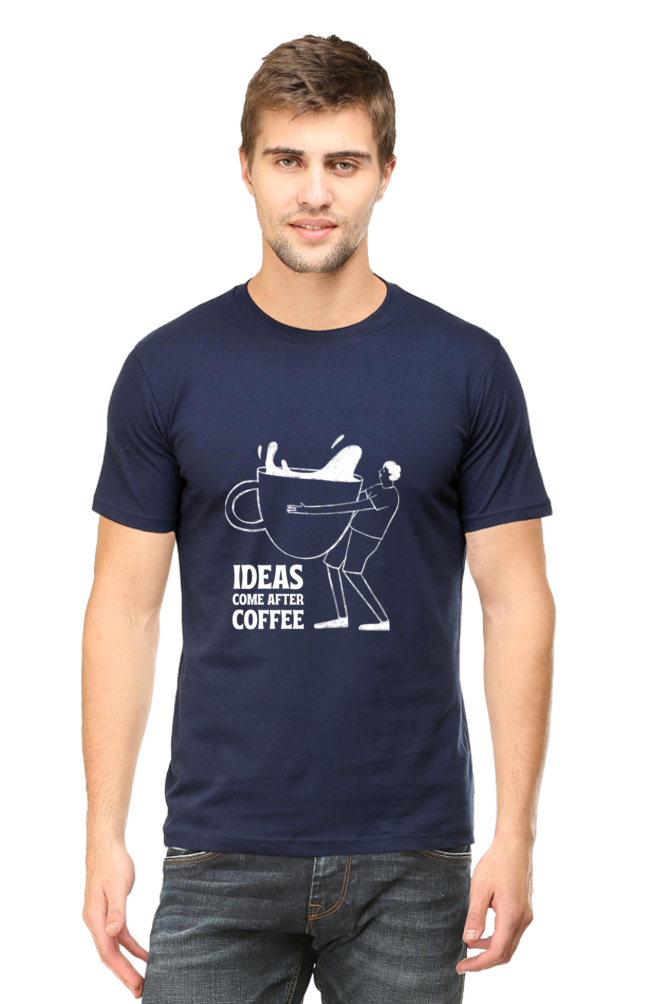 Ideas come after coffee Unisex Dark  Classic T-Shirt