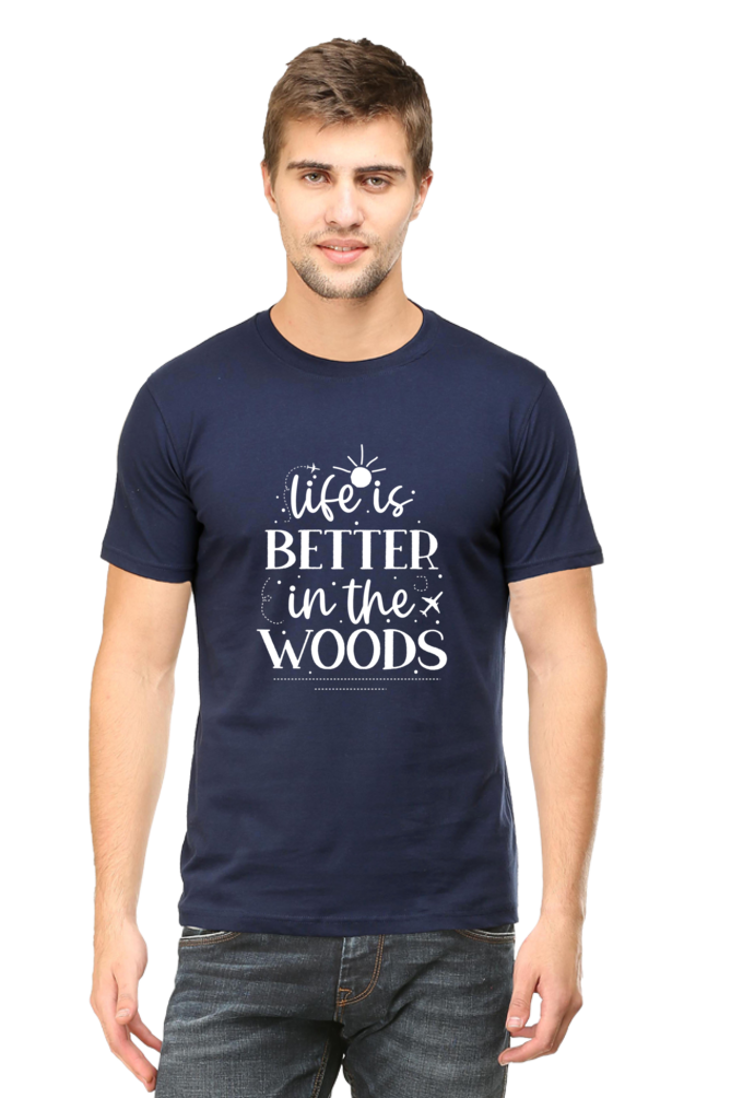 Life Is Better In The Woods Unisex Dark Classic T-Shirt