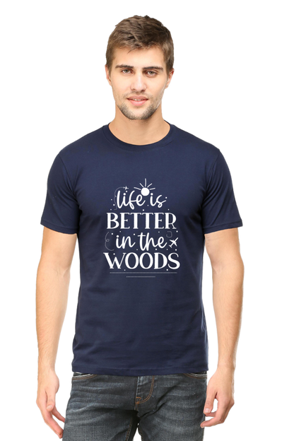 Life Is Better In The Woods Unisex Dark Classic T-Shirt