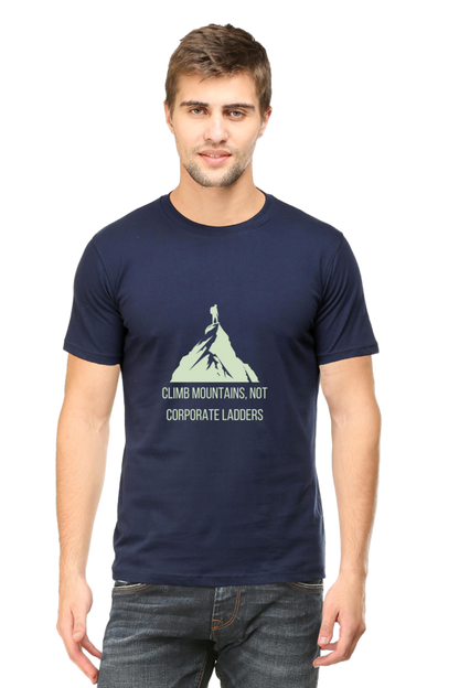 Climb Mountains, Not Corporate Ladders Unisex Dark Classic T-Shirt