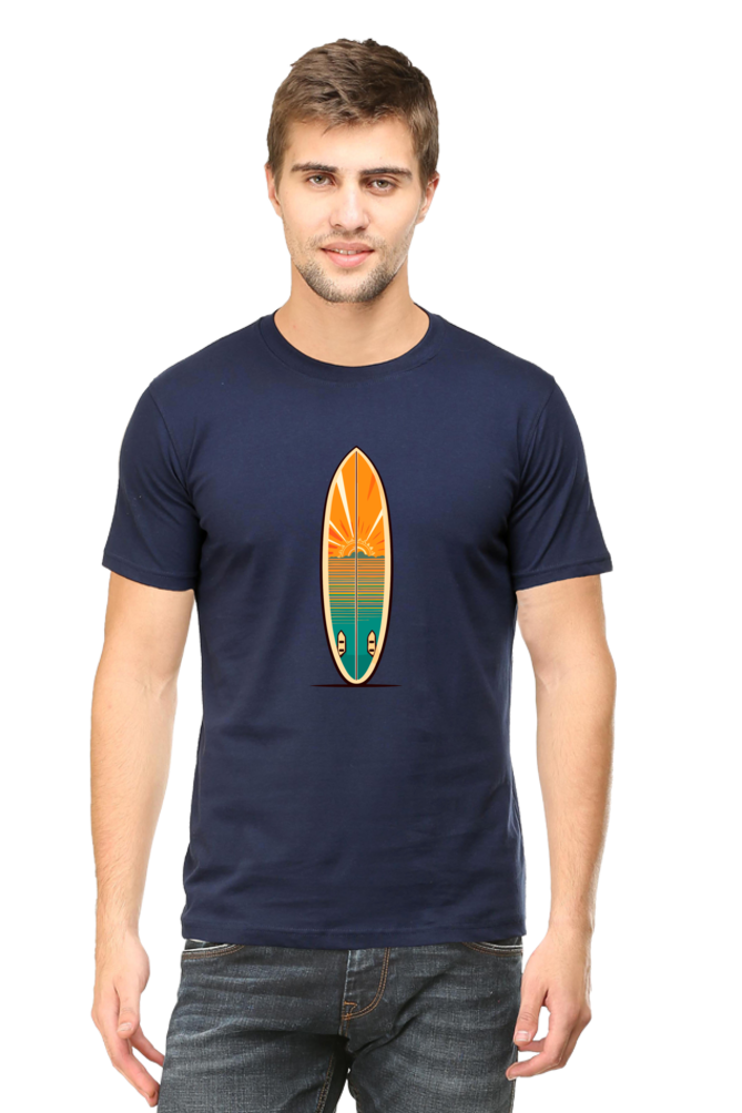 Surf Board Print Unisex Dark Classic T-Shirt