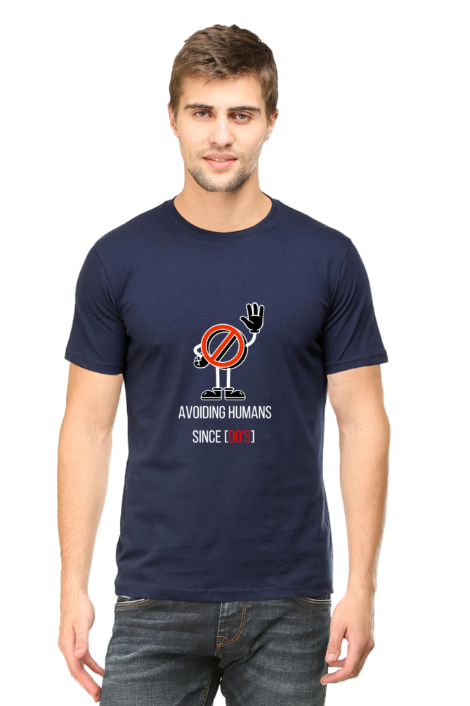 Avoiding Humans Since 90s Unisex Dark Classic T-Shirt