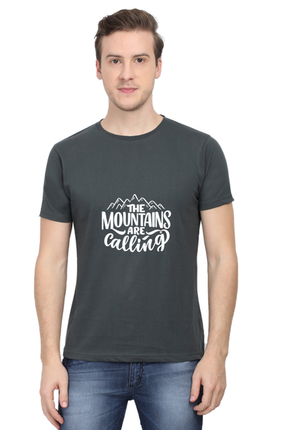 The Mountains Are Calling Unisex Dark Classic T-Shirt