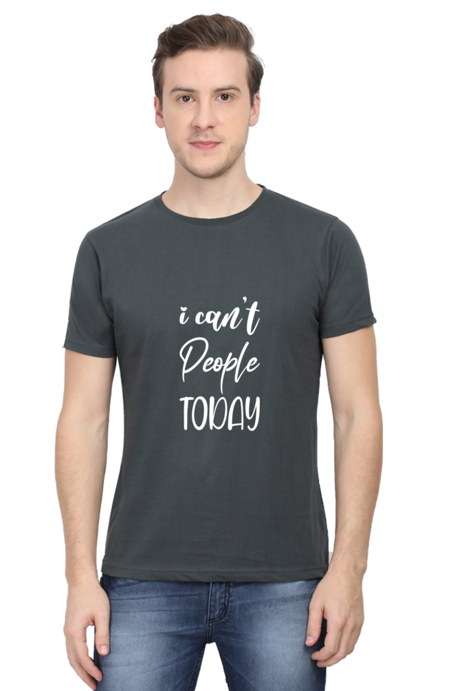 I Can't People Today Sarcastic Unisex Dark Classic T-Shirt