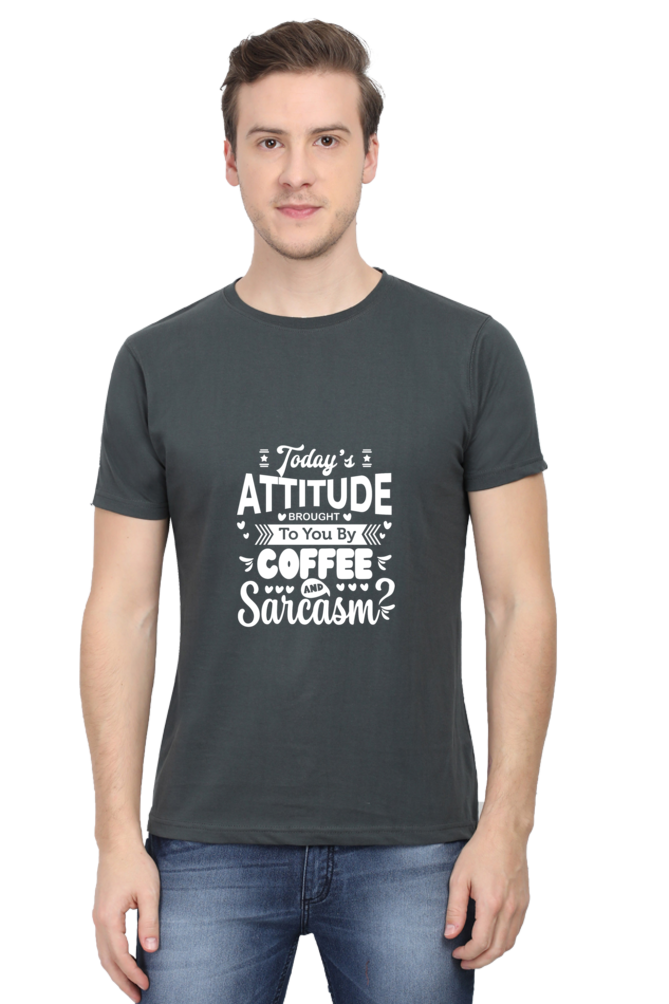 Today's Attitude By Coffee And Sarcasm Unisex Dark Classic T-Shirt