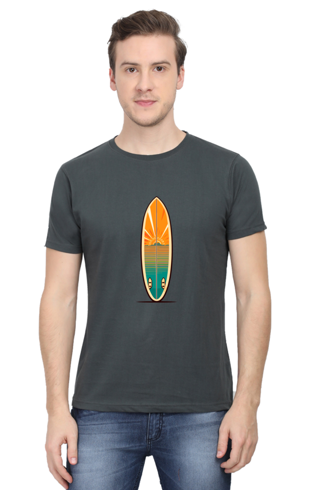 Surf Board Print Unisex Dark Classic T-Shirt