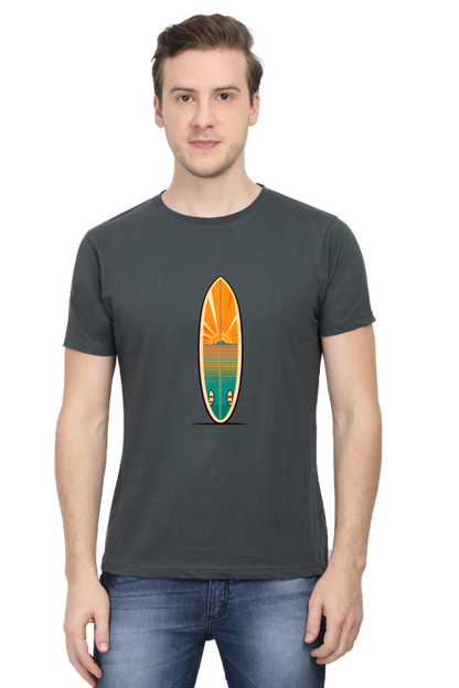 Surf Board Print Unisex Dark Classic T-Shirt