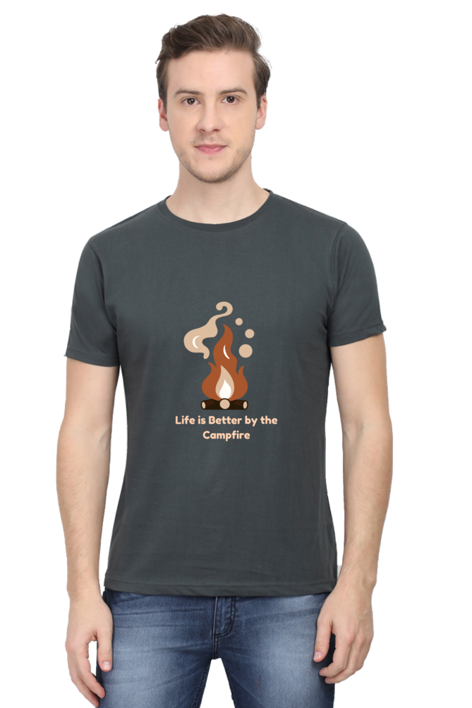 Life Is Better By The Campfire Unisex Dark Classic T-Shirt