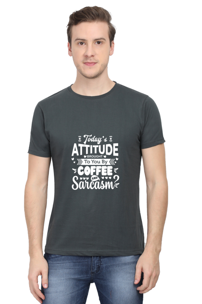 Today's Attitude By Coffee And Sarcasm Unisex Dark Classic T-Shirt