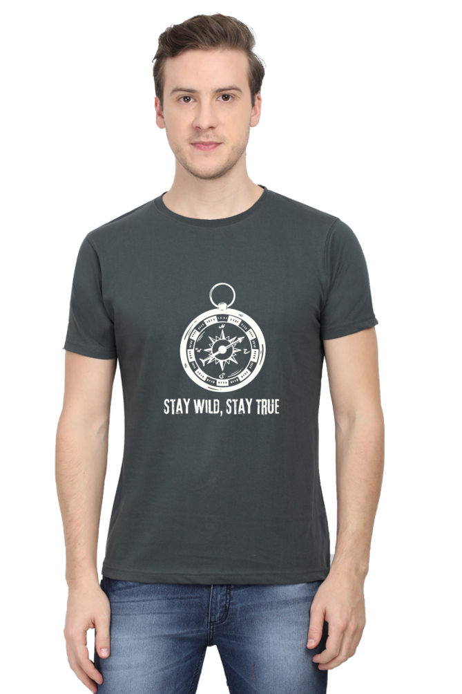 Compass Stay Wild Stay True Unisex Dark Classic T-Shirt