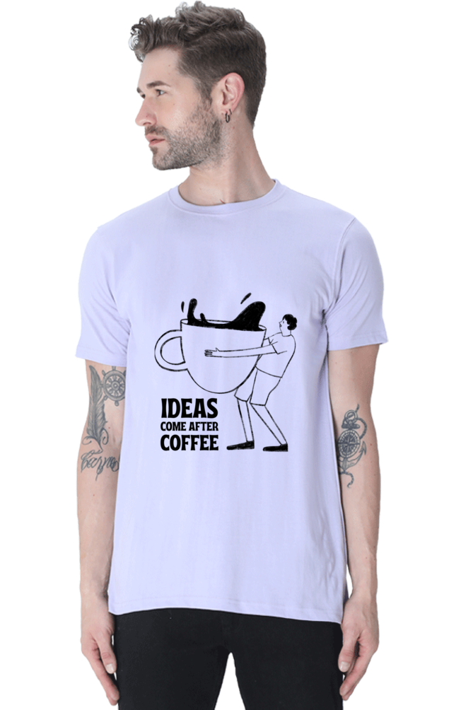 Ideas come after coffee Unisex Classic T-Shirt