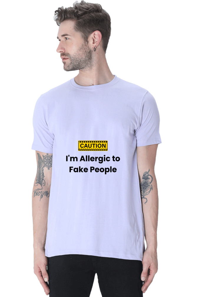 Caution I am Allergic to Fake People Unisex Classic T-Shirt