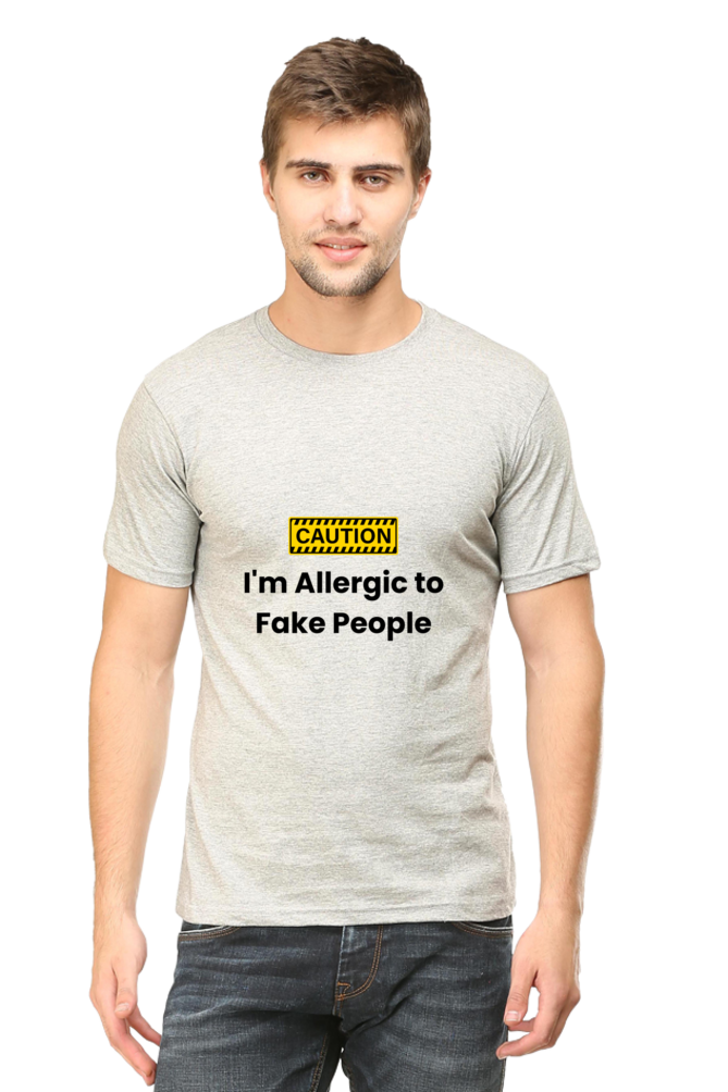 Caution I am Allergic to Fake People Unisex Classic T-Shirt