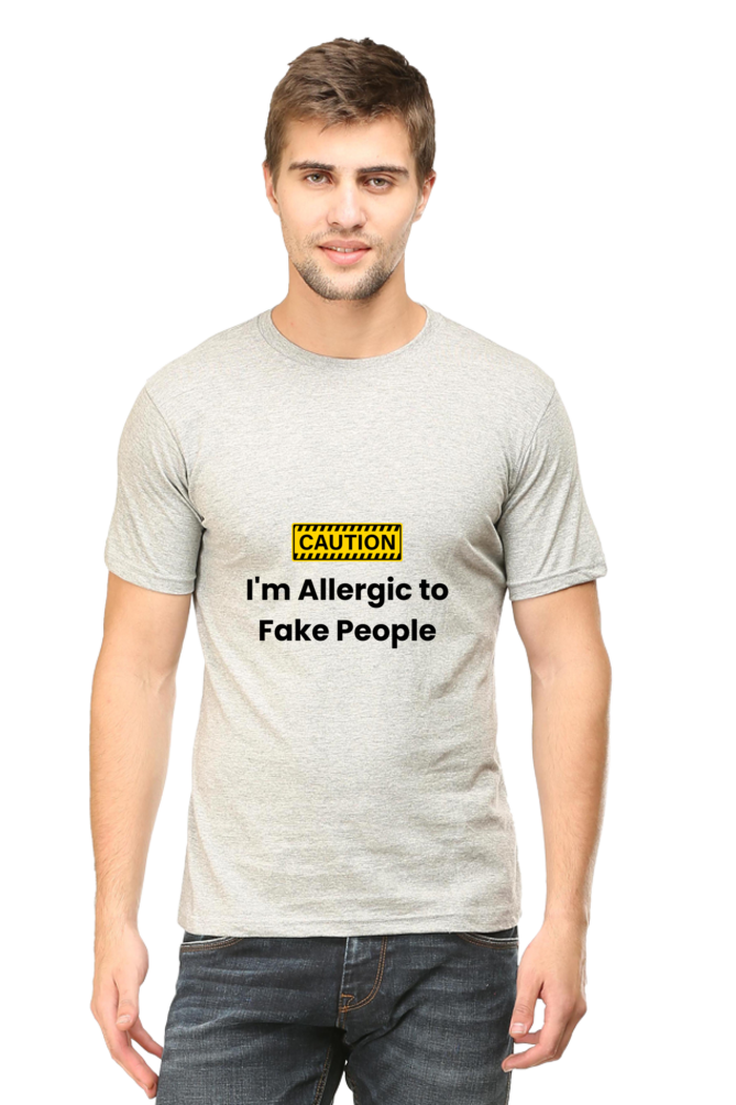 Caution I am Allergic to Fake People Unisex Classic T-Shirt