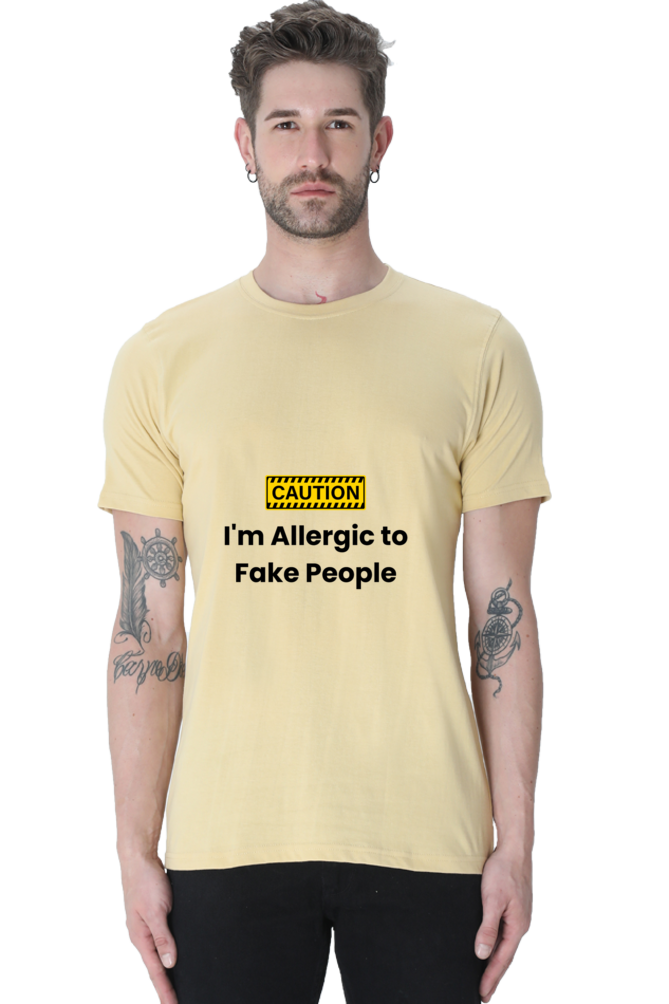 Caution I am Allergic to Fake People Unisex Classic T-Shirt