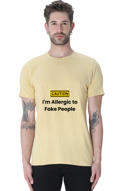 Caution I am Allergic to Fake People Unisex Classic T-Shirt