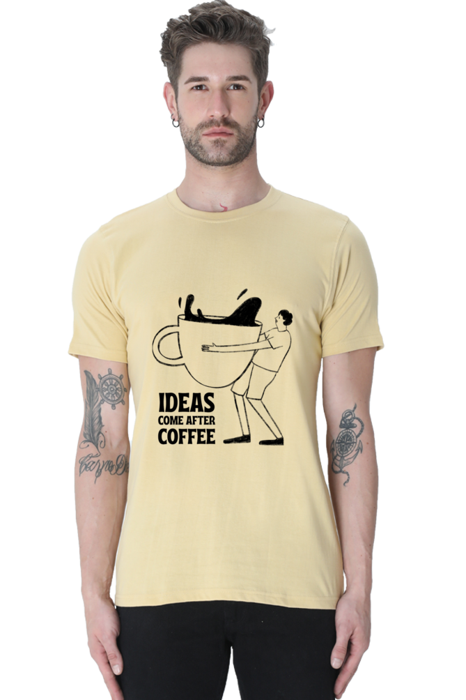 Ideas come after coffee Unisex Classic T-Shirt